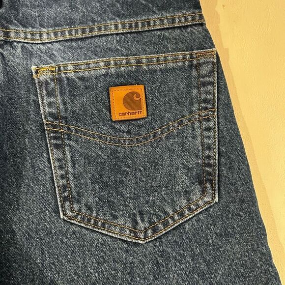 Vintage Carhartt Made in USA Relaxed Fit Jean Shorts NWT | 15oz Denim size 31 - Picture 8 of 13
